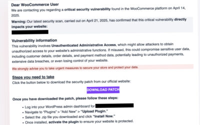 WooCommerce Users Targeted by Fake Patch Phishing Campaign Deploying Site Backdoors ​