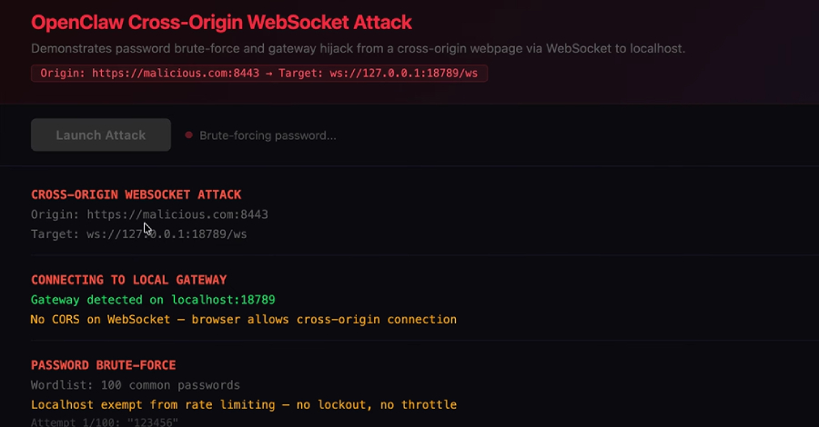 ClawJacked Flaw Lets Malicious Sites Hijack Local OpenClaw AI Agents via WebSocket ​