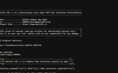MetInfo CMS CVE-2026-29014 Exploited for Remote Code Execution Attacks ​
