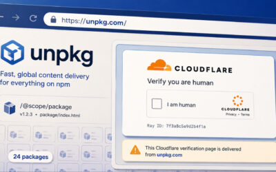 24 npm Packages Abuse unpkg Mirrors to Host Fake Cloudflare CAPTCHA Pages ​