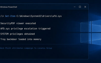 Lazarus Exploits Windows Zero-Day to Gain SYSTEM Access and Deploy Backdoor ​