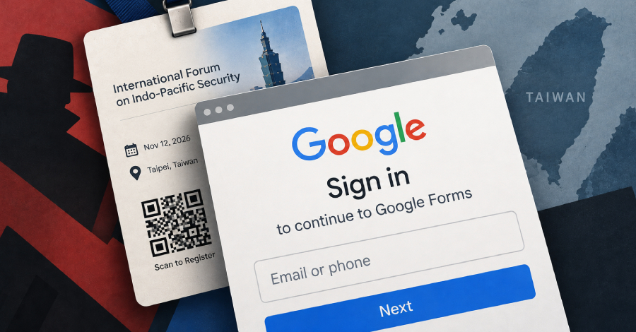 UAT-11985 Uses Fake Event Invites to Target Taiwan Research Affiliates With Google AitM Phishing ​