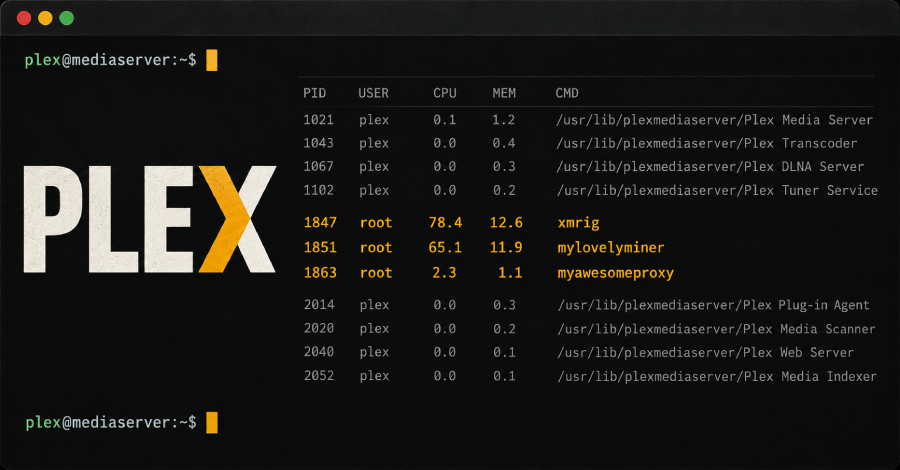 Hackers Exploit Plex2Shell Flaws to Install Crypto Miners and Linux Proxy Backdoor ​